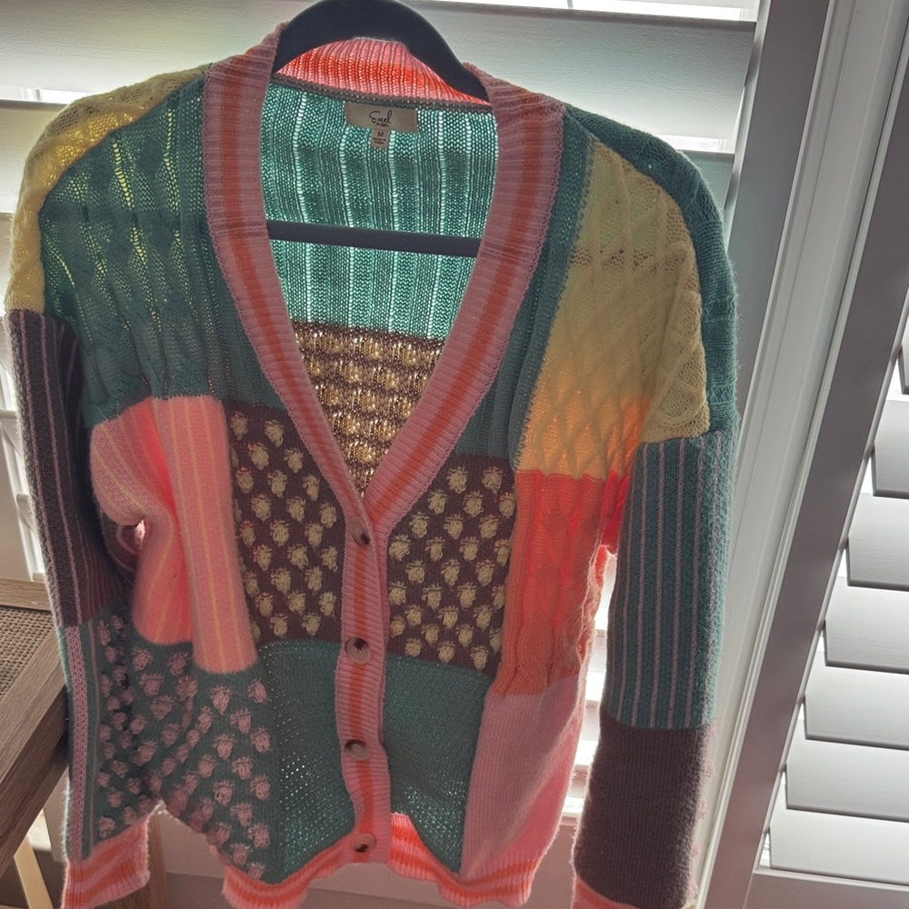 Colorful Patchwork Women's Sweater